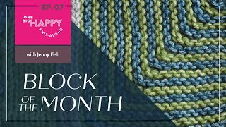 Episode 7 2024 Block of the Month Knit with Jenny Fish  Block 7  One Big Happy Yarn Co [upl. by Mandler78]