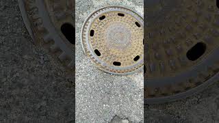 East German Manhole Covers in Prague prague history travel manholecover [upl. by Diraj]