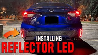 How to Install a Led Reflector in a Toyota Corolla 2020 2022 [upl. by Yanad]