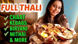 North Indian THALI in Mumbai  Indian Street Food Biryani with Organic Ingredients [upl. by Aridatha263]