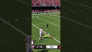 BIG HIT STICK FUMBLE IN COLLEGE FOOTBALL 25 collegefootball25 cfb25 shorts madden [upl. by Atalayah]