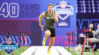 Defensive Linemen Run the 40Yard Dash at 2023 NFL Combine Nolan Smith Runs 439 Officially [upl. by Ardnoet]