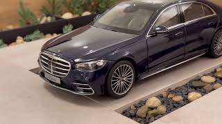 118 norev Mercedes benz sclass V223 2020 Nautical blue Met amg benz cars mercedes luxury [upl. by Ia720]