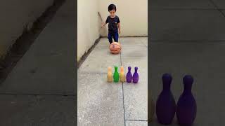 Kick the ball kids activities at home kidslearningvideos kidsactivityideas [upl. by Ecylahs996]