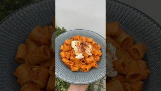 Tomato and mascarpone pasta topped with burrata 😮‍💨 Your date night meal SORTED 🔥 pasta recipe [upl. by Aramot]