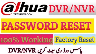 Dahua dvr password reset  Dahua dvr reset factory setting [upl. by Quincy953]