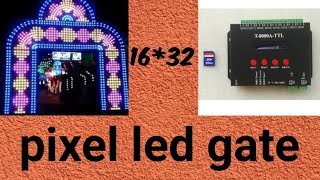 Pixel Led Gate 3d led gate 1632 pixel led Gate T8000A pixel Gate [upl. by Rockwell]