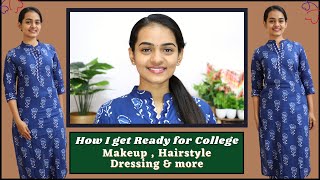 College Makeup Look in Tamil 🔥 College Dressing Hairstyle and more❣️Easy EveryDay Makeup look🥰 [upl. by Euqinahs]