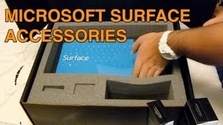 Microsoft Surface Touch Cover Type Cover and other accessories unboxing [upl. by Eerised]