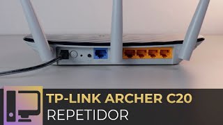 Como CONFIGURAR roteador TPLINK ARCHER C20 AC750  modo REPETIDOR [upl. by Ellicul]