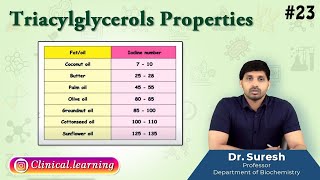 23 Triacylglycerols Properties [upl. by Herzog]