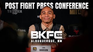 BKFC 59 Dodson vs Aguero Post Event Press Conference [upl. by Genesa62]