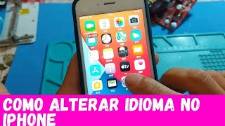 Como alterar idioma no iPhone Apple [upl. by Cut]