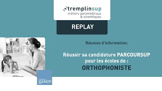 Parcoursup 🎯 Réussir sa sélection en école dorthophoniste 💯 [upl. by Hazeghi]