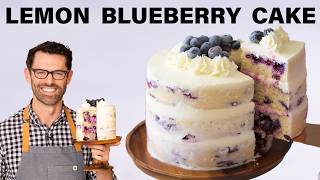 Easy Lemon Blueberry Cake Recipe [upl. by Assirod]