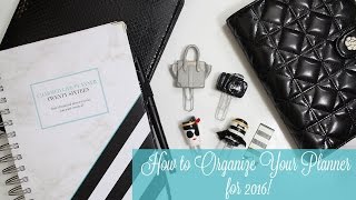 How Ive Organized My Planner for 2016  Functional Planner Setup Notebook amp Business Journal [upl. by Enia454]