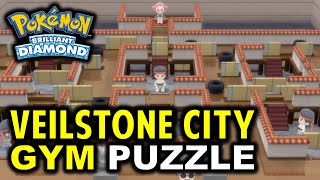 Veilstone City Gym Puzzle Guide How to Reach Gym Leader  Pokemon Brilliant Diamond Shining Pearl [upl. by Nemzzaj]