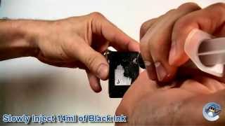 How to Refill HP 300XL HP 901XL HP 337 HP 338 amp HP 301XL Black Ink Cartridge [upl. by Lissak357]