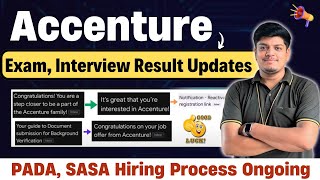 Accenture PADA SASA Exam Process Interview Result to Offer Letter Process  2024 2023 20222020 [upl. by Airamat540]