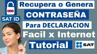 Como Generar CONTRASEÑA por INTERNET Sin ACUDIR al SAT 2024 NUEVA FORMA CONTRASEÑA SAT ID🔐 [upl. by Susumu]