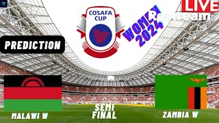 Malawi vs Zambia Live Stream COSAFA Womens Cup 2024 Semi Final Commentary Score amp Highlights [upl. by Marino]