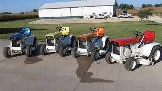 John Deere Patio Series 110 Garden Tractors Sold on Iowa Auction [upl. by Eudosia982]