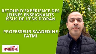 Le retour dexpérience des jeunes enseignants en Algérie un projet soutenu par APPRENDRE [upl. by Cutty]