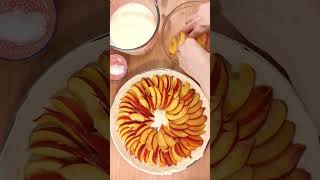 Nectarine Pie 🍑 🥧 Easy Quick Summer Cake😋 [upl. by Alledi]