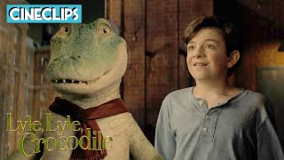 Lyle Lyle Crocodile  Lyle Sings Top Of The World  CineClips [upl. by Aerdnaed944]