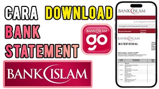 Cara Download Bank Statement Bank Islam [upl. by Tubb993]