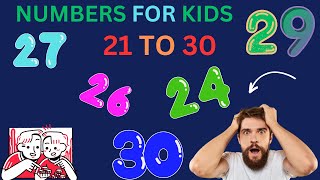 Number song 21  30 for children  counting numbers  cartoon baby [upl. by Adnahs]