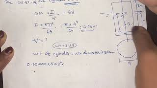 27 Metacentric height problems part 3 Ktu fluid mechanicsfm1CET203module 2Class 27 [upl. by Nosiram]