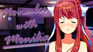 MC Against quotNo Nut Novemberquot Monika Route  DDLC Mod [upl. by Akeenahs826]