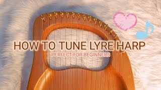 How to Tune Lyre Harp Perfect for Beginners  Lyre Harp Tutorial [upl. by Neilla126]