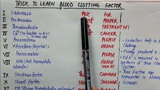 Trickmnemonic to learn blood clotting factors in HINDIENGLISH  bloodclottingfactors [upl. by Lunt377]