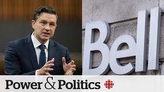 Poilievre lashes out at Bell Canada after CTV airs altered clip  Power Panel [upl. by Oilegor]