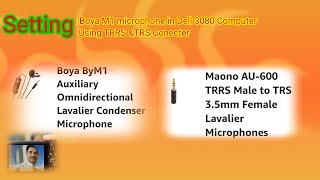 TRRS and TRS Converter for Boya M1 microphone [upl. by Eek]