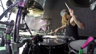 Ghost Division Sabaton LIVE HD  Wacken Open Air  Hannes Van Dahl drum cam [upl. by Domonic]