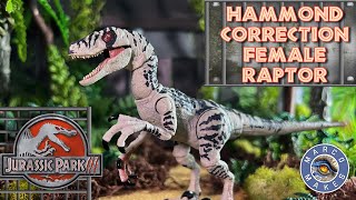 Hammond Correction Jurassic Park 3 Female Velociraptor Marco Makes Parts [upl. by Adiam]