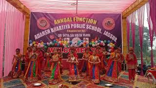 SSSVV Adarsh Bhartiya Public school Jassur dance performance done by 5th class viral like subscribe [upl. by Blythe]