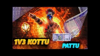 1 V 3 Kottu 100 Rupees Pattu  SFG YASH GAMING  IN TELUGU [upl. by Ibrad]