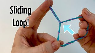 Adjustable bracelet loop tutorial  friendship bracelet sliding knot [upl. by Lenette]