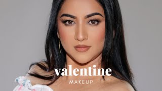 The ULTIMATE Valentines Soft Glam Makeup Tutorial [upl. by Rialc]