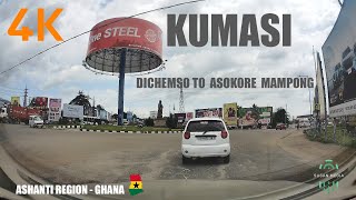 Dichemso To Asokore Mampong Via Adukrom Sawaba Ashanti Region Ghana 4K [upl. by Konstantine146]