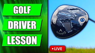 The Driver Lesson I Never Knew I Needed  Live Golf Swing Lesson [upl. by Aric]