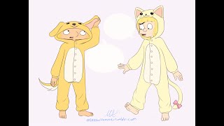 Arnold Shortman and Helga G Pataki Wear a Kigurumi Comic Dub [upl. by Lachus]