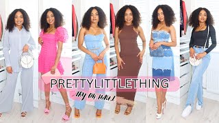 HUGE NEW IN PRETTYLITTLETHING TRY ON HAUL  PRETTYLITTLETHING SUMMER HAUL 2023 [upl. by Eberle]