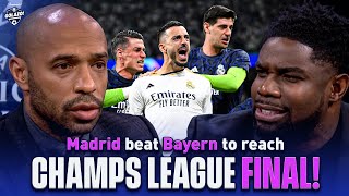 Thierry Henry Carragher amp Micah react as Real Madrid advance to UCL final  UCL Today  CBS Sports [upl. by Eilyk]