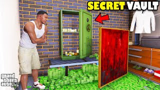 Franklin Found Hidden Secret Vault Behind Painting In GTA 5  SHINCHAN and CHOP [upl. by Ahtnahc472]