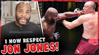 Reactions to the VICIOUS TKO in Derrick Lewis vs Aleksei Oleinik at UFC Vegas 6 DC on Jon Jones [upl. by Aerdnahc]